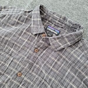 Patagonia Gray Plaid Men's Shirt